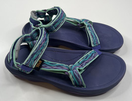 Teva Girls size 3 purple hurricane strap on sandals SF - £13.77 GBP