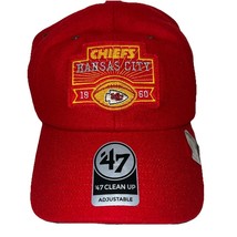 NEW Kansas City Chiefs NFL &#39;47 Clean Up Brand Red  Adjustable Strapback Hat - $25.73