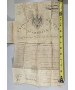 Rare 1851 Victorian Antique Pre Civil War Era #1066 US Travel Passport - $643.50
