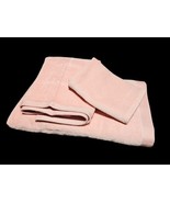 Vintage Fieldcrest 3 pc Towel Set Rose Pink Plush Cotton Made in the USA - $39.59