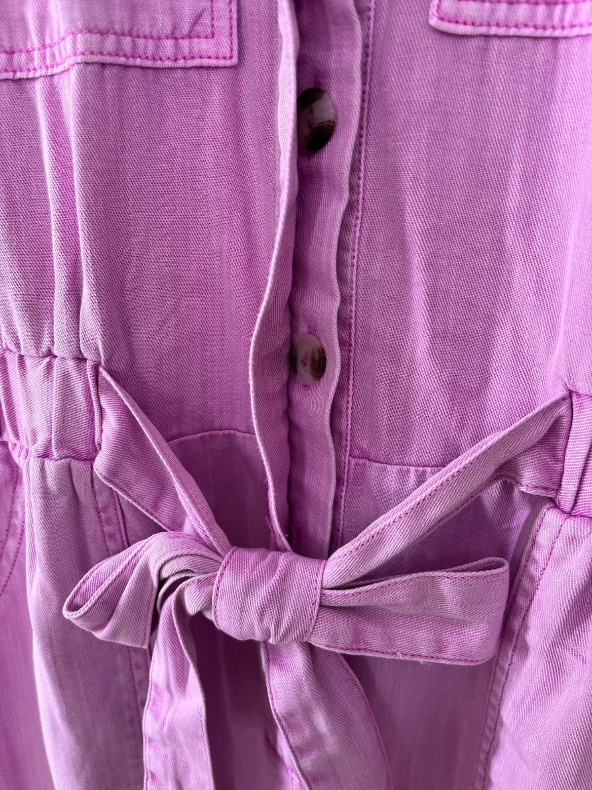 Universal Thread Women’s Size 8 Pink Utility Jumpsuit Belted Short Sleeve NWT Item image 5