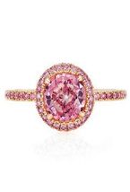 3.00 Ct Oval Cut Pink Sapphire Wedding Band Ring 14k Rose Gold Finish - £71.10 GBP