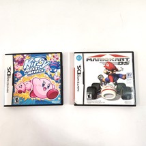 Nintendo DS LOT MarioKart DS &amp; Kirby Mass Attack Video Games CIB - £28.91 GBP