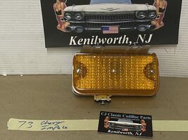 73 Chevy Impala RIGHT FRONT BUMPER PARK TURN SIGNAL LIGHT LENS HOUSING B... - $64.34