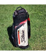 Titleist Club 14 Cart Bag Black White Red 14-Way Divide Single Strap Gol... - $105.95 CAD