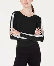 Material Girl Active Juniors Sporty Striped Bodysuit Size Medium - £10.99 GBP
