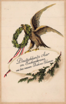 Deutschlands Aar Eichenkranz Des Neuen Jahres GLANZ-1916 German New Year Postcrd - £8.38 GBP