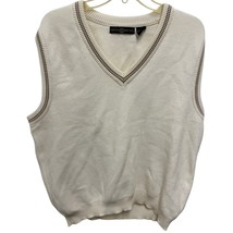 Vintage Cape Isle Knitters Sweater vest Mens Sz L preppy y2k cream pullover - €24,47 EUR Vintage Cape Isle Knitters Sweater vest Mens Sz L preppy y2k cream pullover - €24,47 EUR