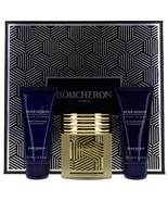 Boucheron For Men Set: EDP+After Shave Balm+Bath&amp;Shower Gel (3.3+3.3+3.3... - $137.59