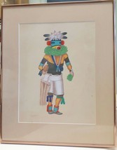Leroy Kewanyama HOPI Original Watercolor Painting Art Signed Dated &#39;63 - £712.51 GBP