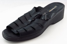 ROMIKA Slides Black Leather Women Shoes Size 41 Medium - £15.68 GBP