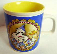 Harlequin Clown Coffee Mug Vintage 1985 Enesco - £30.99 GBP