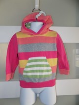 Hanna Andersson Multi-Colored Striped Knit Hooded Sweater Size 80 Girl&#39;s... - £16.19 GBP