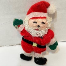 Vintage Handmade Felt Christmas Santa Claus Pin Brooch 2.5 x 2&quot; - £8.39 GBP
