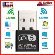 Usb Wifi Wireless Ac1200 Mbps Adapter Dongle Usb 3.0 Network Card For Pc Laptop - £15.13 GBP