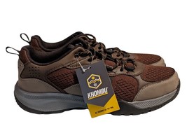 Khombu Mens Cayenne 2 Brown Water/Slip Resistant Lace Up Hiking Shoes SZ 10 NWT - £39.46 GBP