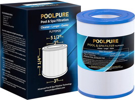 POOLPURE PDM28 Spa Filter Replaces Aquarest Dream Maker 461273 Hot Tub Filter, 1 - £22.74 GBP