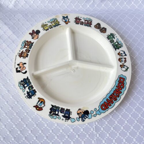 Primary image for Deka Plastics Disneyland Divided Childs Plate Red Logo