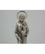 Saint Anthony STATUE Catholic Religious Statue Metalic 13 cm - $438.63 MXN