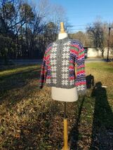 Vintage 80-90s Hasting &amp; Smith Holiday Christmas snowflake ugly cardigan... - $17.82