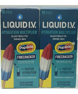 READ 2x Liquid I.V. Hydration Multiplier Popsicle Firecracker - 10 Stick... - $508.13 MXN