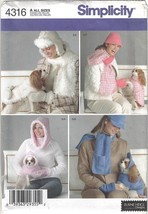 Simplicity Pattern 4316 Dog Coats and Misses&#39; &amp; Dog Accessories in 3 Sizes - £4.78 GBP