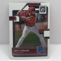 2022 Panini Donruss Optic Baseball Matt Vierling Base #85 Philadelphia Phillies - £1.57 GBP