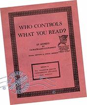 Who controls what you read? Robnett, George Washington - £52.18 GBP