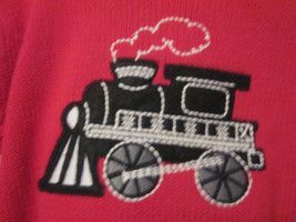 NWT - OshKosh B'gosh TRAIN Applique Boy's Size 12M Red Long Sleeve Knit Sweater - $19.99