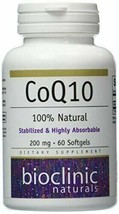 NEW Bioclinic Naturals Stabilized and Highly Absorbable Coq10 200mg Gel 60 Count - £28.80 GBP