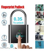 Fingerprint Keyless Entry Waterproof Anti-Theft Smart Door Lock Padlock USB - $14.94