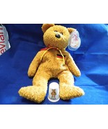 Ty Beanie Bear &quot;GERMANY&quot;  and Fine Bone China Thimble - £21.56 GBP