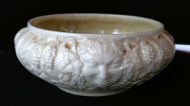 Vtg Belleek Bacchus Mask Porcelain Powder Trinket Bowl 3rd Mark &#39;26-&#39;46 - $40.00