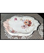 C1900 Antique Vintage R.C. Rosenthal Floral Serving Dish Platter 8.5x13&quot;... - $102.57 CAD