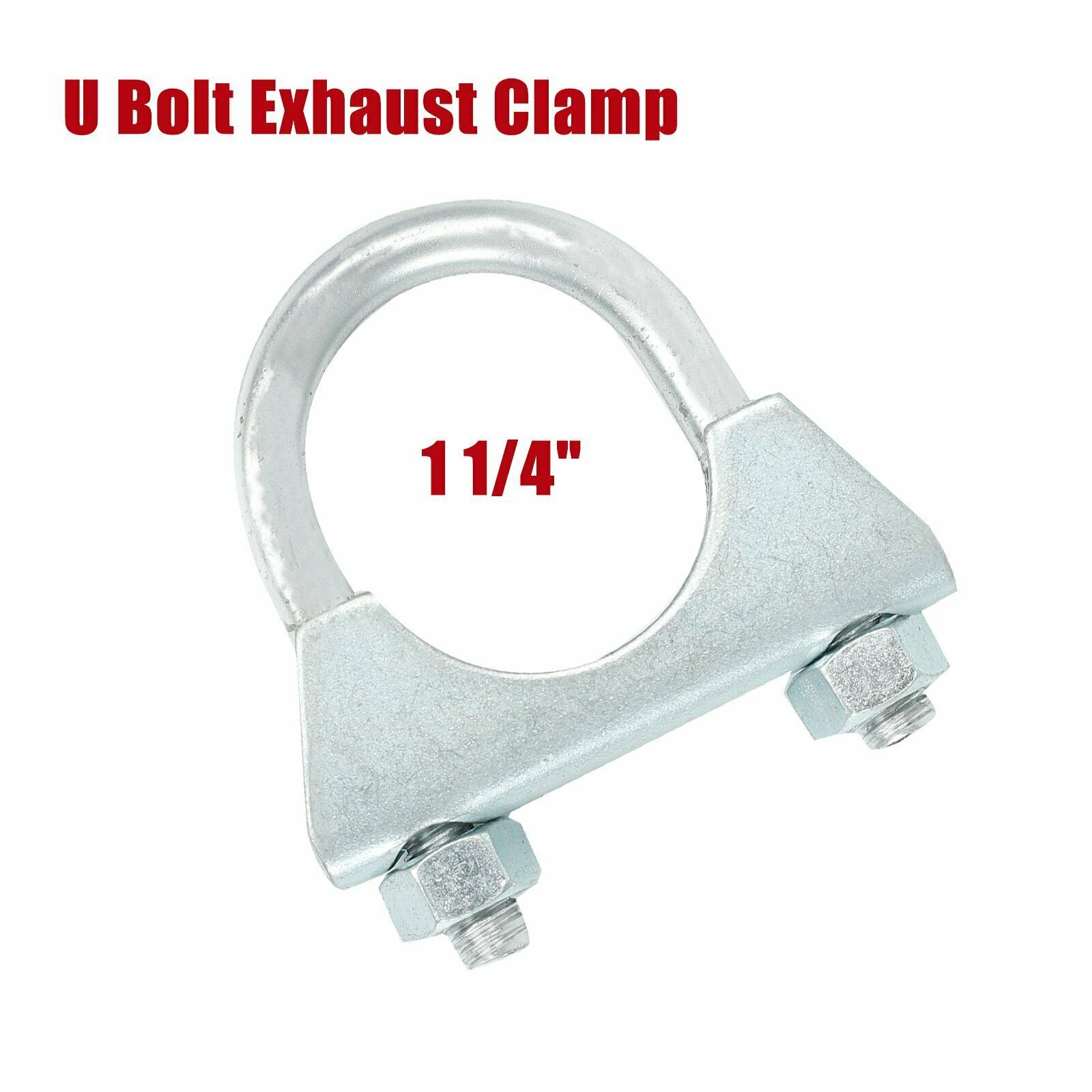 1.25&quot; Exhaust U-Bolt Clamp - 5/16&quot; Rod - Saddle Style - 1 1/4&quot; Muffler C... - $3.99