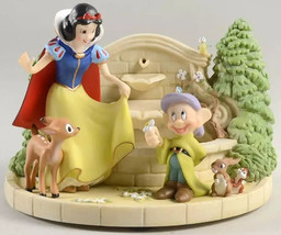 Lenox Disney Princess Snow White Fountain Figurine Dopey Charming Garden... - £291.16 GBP