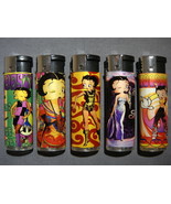 BETTY BOOP SET OF 5  ELECTRONIC LIGHTERS  - £12.68 GBP