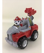 Paw Patrol Dino Rescue Marshall&#39;s Deluxe Rev Up Vehicle Emergency Fire T... - £15.53 GBP