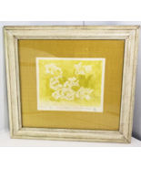 Ruben del Rosario Blossoms etching &amp; Drypoint 5/50 Signed Framed Dated 1... - $68.35 CAD