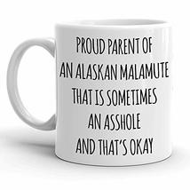 Proud Parent of An Alaskan Malamute Gift Mug for Women and Men, Funny Alaskan Ma - £11.95 GBP