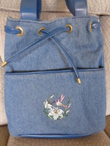 Hummingbird Blue Jean Shoulder Bag Tote Made Especially For You By Grammie - £19.65 GBP