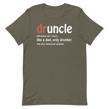 Druncle Like A Dad Only Drunker Drunk Uncle Unisex t-Shirt Black - £15.94 GBP+