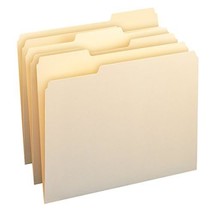 Smead Manila File Folders, 1/3-Cut Tab, Assorted Positions, Letter Size,... - £12.78 GBP