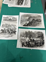 Lot Of Pages From 1861 The Illustrated London News Americas Civil War A-20 - $34.65