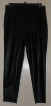Excellent Womens Dkny Black Faux Leather Pant Size L - £29.86 GBP