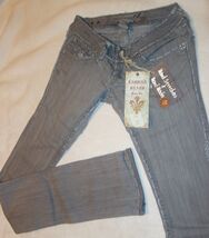 Laguna Beach Jeans Sunset Beach Straight Leg pants Fleur De Lis sz 24 new - $78.21