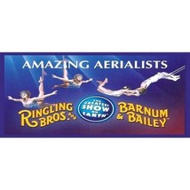 (2) American Flyer Allaboard Billboard Amazing Aerialists Sticker 2 1/2&quot; X 1 1/8 - £4.86 GBP