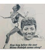 1965 Wilma Rudolph Sprints Equitable Life Assurance Advertisement Olympi... - $35.24 CAD