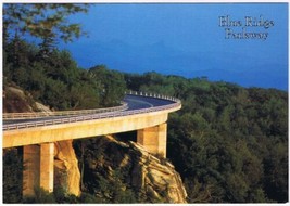 Postcard Linn Cove Viaduct Blue Ridge Parkway Bamboo North Carolina - £3.85 GBP