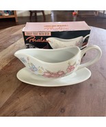 Vintage Imported for McCrory Stores GRAVY BOAT  Florals 9&quot; L BY 3-1/4&quot;  NOS - $34.04 CAD